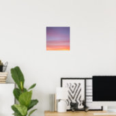 Poster Ciel nuageux rose, jaune et violet (Bureau à domicile)