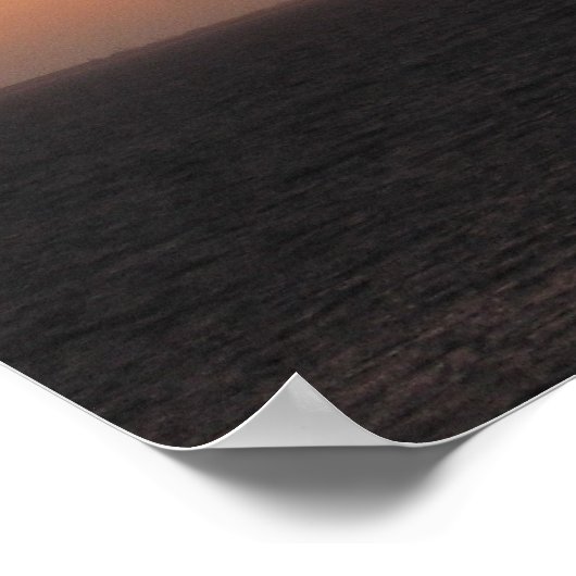 Poster Ciel orange (Coin)