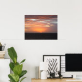 Poster Ciel orange (Bureau à domicile)