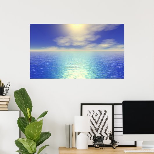 Poster Ciel paradisiaque (Bureau à domicile)