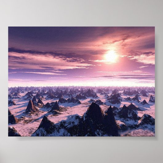 Poster Ciel pourpre (Devant)