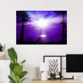 Poster Ciel pourpre (Bureau à domicile)