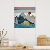 Poster Ciel rayé de montagne (Cuisine)