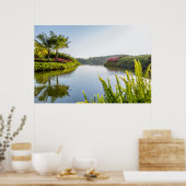 Poster Ciel Reflété Dans Le Lac Encore Tropical (Cuisine)