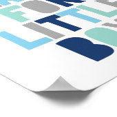 Poster Ciel remercie pour les petits garçons, Cadeau de B (Coin)