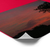 Poster " Ciel rouge la nuit........... (Coin)