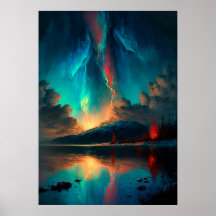 Ciel spectaculaire et ciel bleu coucher de soleil 