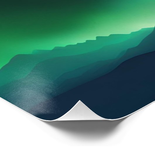 Poster ciel vert (Coin)