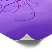 Poster Ciel Violet Corbeau Noir (Coin)