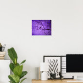Poster Ciel Violet Corbeau Noir (Bureau à domicile)