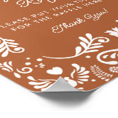 Poster Cielito Lindo Baby shower mexicain Déchets Raffle (Coin)