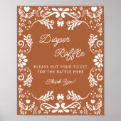 Poster Cielito Lindo Baby shower mexicain Déchets Raffle (Devant)