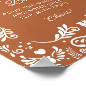 Poster Cielito Lindo Baby shower mexicain Mom-osa Bar (Coin)