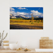 Poster Ciels bleus et nuages au-dessus d'un pré (Cuisine)