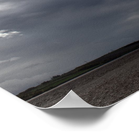 Poster Ciels d'hiver avec nuage (Coin)