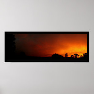 Poster Ciels orange