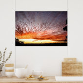 Poster Ciels orange (Cuisine)