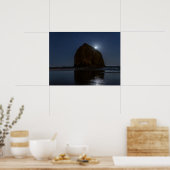 Poster Cieux au-dessus de Haystack Rock | Cannon Beach, O (Cuisine)