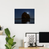Poster Cieux au-dessus de Haystack Rock | Cannon Beach, O (Bureau à domicile)