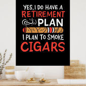 Poster Cigar Lover | Je Prévois De Fumer Des Cigares (Cuisine)