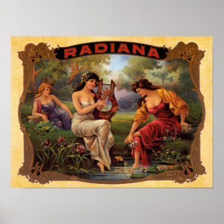 Poster Cigar Radiana Fumer Vintage