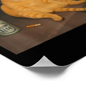 Poster Cigarette Kitten Gen Z Plaisanter Fumer Mème Chat (Coin)