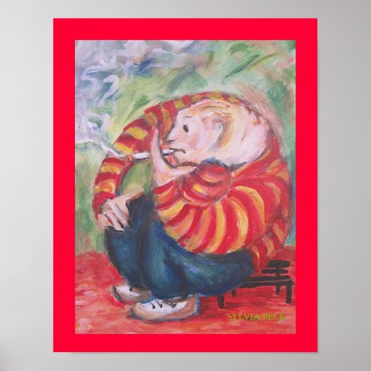 Poster Cigarette Smoker (Devant)