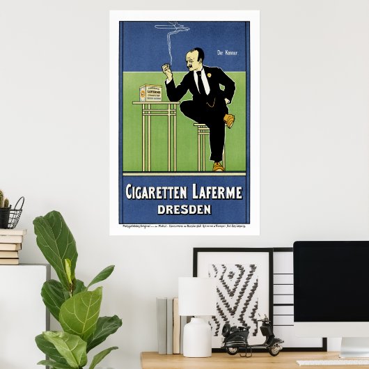 Poster Cigaretten Laferme (Bureau à domicile)