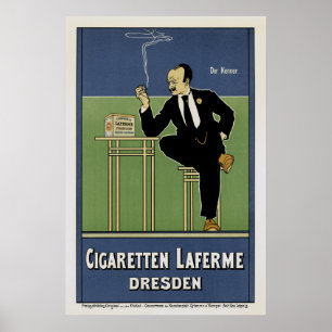 Poster Cigaretten Laferme Dresde