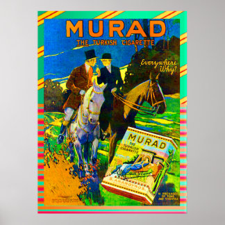 Poster Cigarettes De Murad 1910 La Cigarette Turque