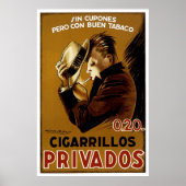 Poster Cigarillos Privados (Devant)