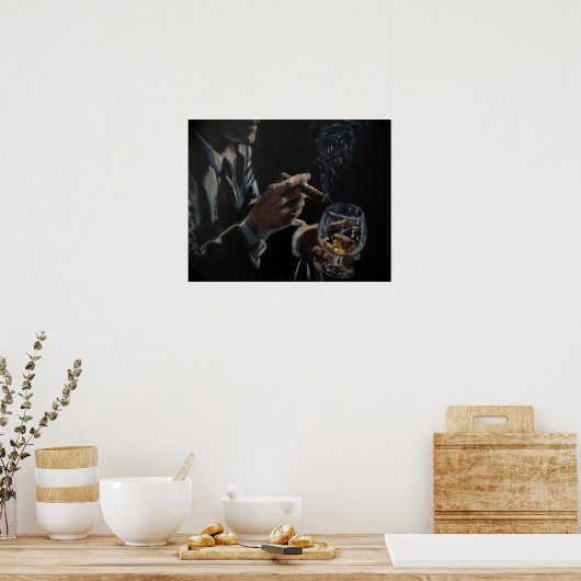 Poster Cigars et Cognac (Cuisine)