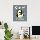 Poster Cigars : Plus Que Le Petit Déjeuner (Bureau à domicile)