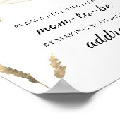 Poster Cigogne - Aider la future maman occupée destinatai (Coin)