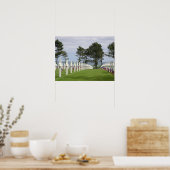 Poster Cimetière américain en Normandie (Cuisine)