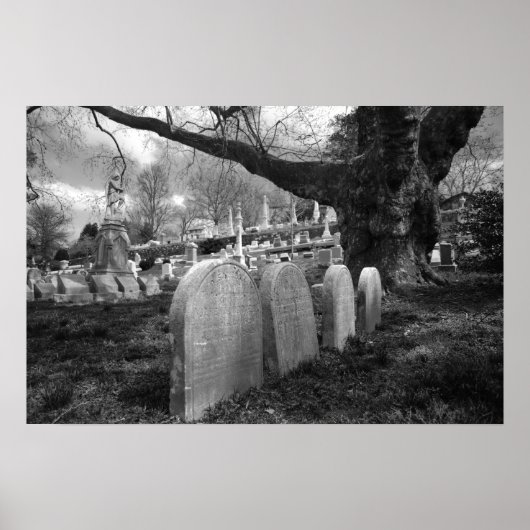 Poster cimetière calme (Devant)