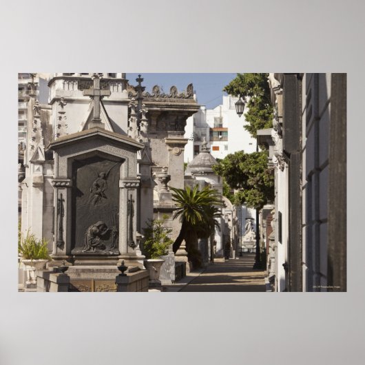 Poster Cimetière de La Recoleta à Buenos Aires (Devant)