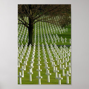 Poster Cimetière de la Seconde Guerre mondiale, Jour comm