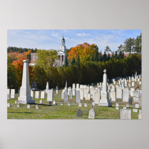 Poster Cimetière de Lyndon, Vermont