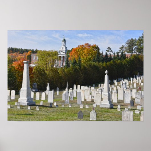 Poster Cimetière de Lyndon, Vermont (Devant)