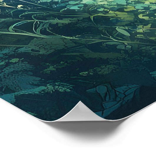 Poster Cimetière éffrayant enchanté (Coin)