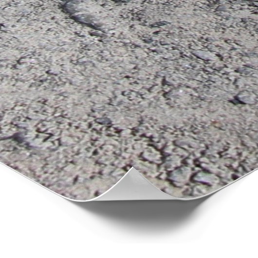 Poster Cimetière en béton texture grise (Coin)