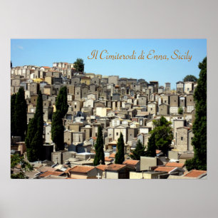 Poster Cimetière Enna de Sicile