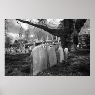 Poster cimetière tranquille
