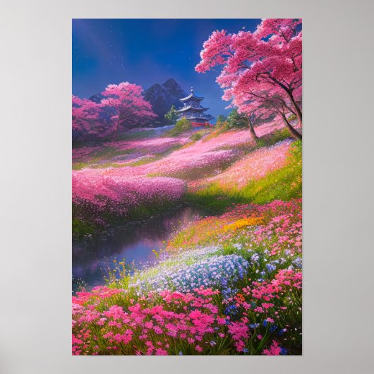 Poster Cimier de fleurs (Devant)