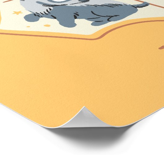 Poster Cimier de Poudlard de dessin (Coin)