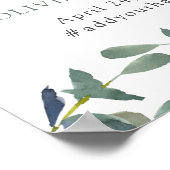 Poster Cimier d'Eucalyptus | Bienvenue du Mariage de text (Coin)