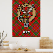 Poster Cimier du clan Munro sur tartan (Cuisine)