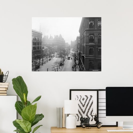 Poster Cincinnati, 1900 (Bureau à domicile)