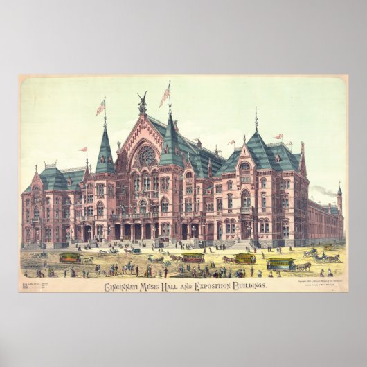 Poster Cincinnati Music Hall 1879 (Devant)